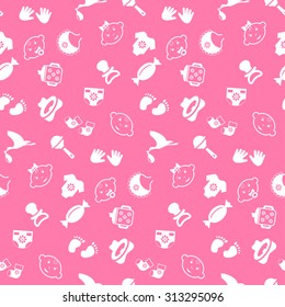 Baby  seamless pattern,vector background