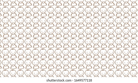 Baby Seamless Vector Pattern for printed, fabric design for Womenswear,activewear, kidswear and menswear and Decorative Home Design, Wallpaper Print.