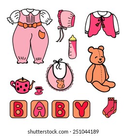 Baby set. Girl.