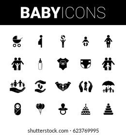 Baby set icons.
