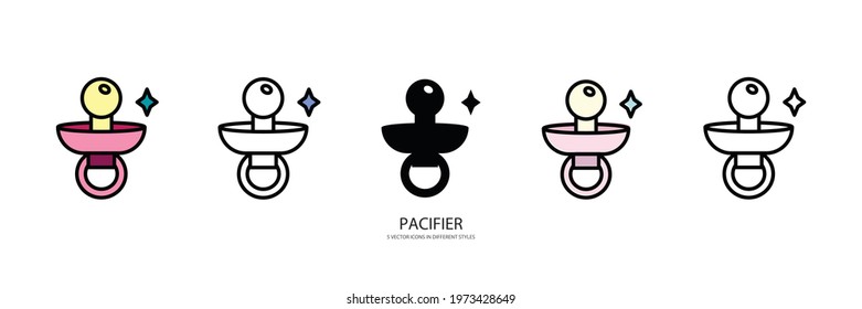 BABY SET VECTOR TYPE ICON