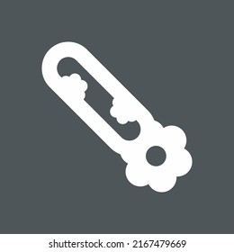 baby sewing safety anchor pin icon quality vector illustration cut