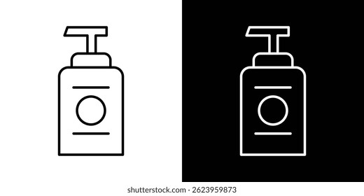 Baby shampoo container icon vector for web and mobile app. Symbol isolated.