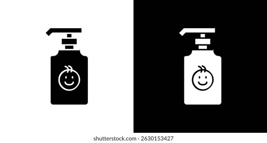 Baby shampoo ícone conceito, ilustração vetorial
