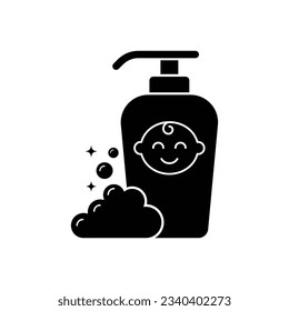 Baby shampoo icon design. isolated on white background. vector illustration