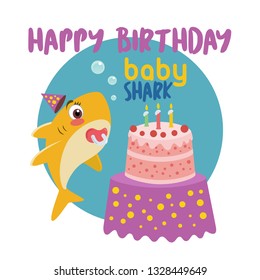 Happy Birthday Baby Shark Images Stock Photos Vectors Shutterstock