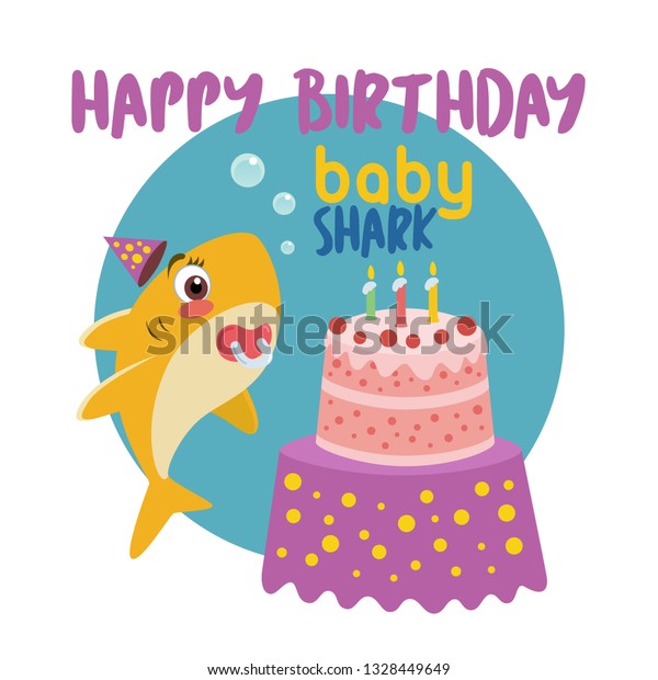 Baby Shark Happy Birthday Card - greeting cards near me