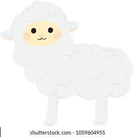 baby sheep vector
