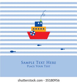 baby ship arrival card