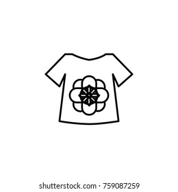 Baby shirt icon on white background