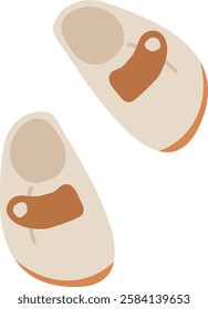 Baby Shoes Footwear Vector Illustration