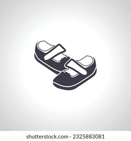 baby shoes icon. baby shoes icon.