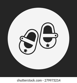 baby shoes icon