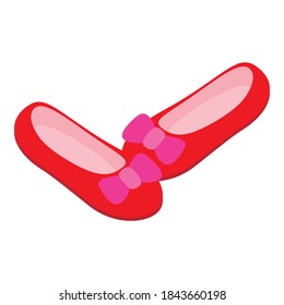 Baby shoes icon. Isometric illustration of baby shoes vector icon for web
