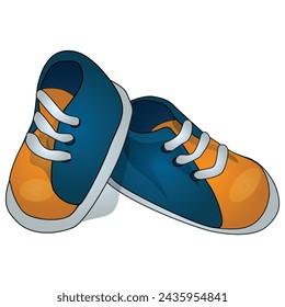 Baby Shoes Icon and Symbol Vector Illustration