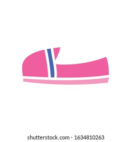Baby shoes icons. Isolated vector illustration on white background. 
Summer shoes