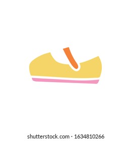 Baby shoes icons. Isolated vector illustration on white background. 
Summer shoes