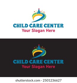Baby shop child care day care school and kids logo day care create distinctive  mother care vector eps logo design