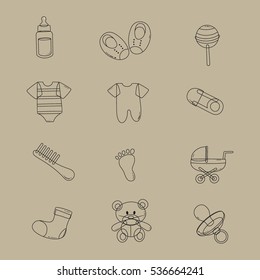 Baby Shop icon vector illustration