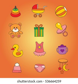 Baby Shop icon vector illustration