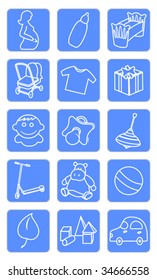 Baby shop icons