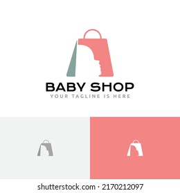 Baby Shop Kid Needs Market Shopping Bag Abstract Logo