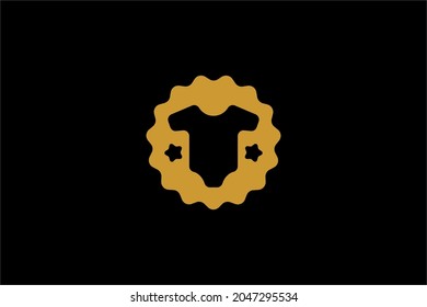 Baby shop logo design vector. Kids store illustration symbol. Toys shop logo sign. Children, baby, cloth, baby basket vector icons. 