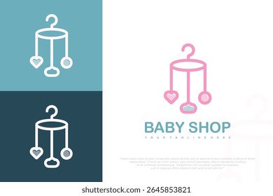baby shop logo design . vector illustration