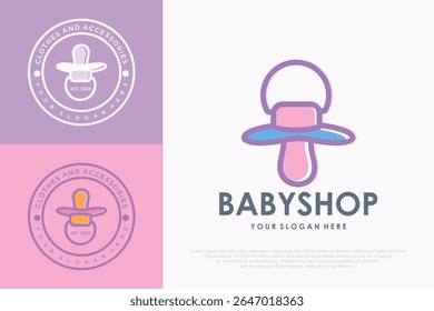 baby shop logo design . vector illustration