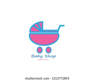 baby shop logo icon design