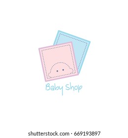 Baby Shop Logo Icon Template Design Vector Illustration
