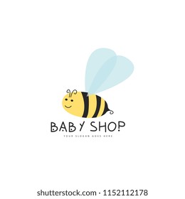 Baby shop logo vector