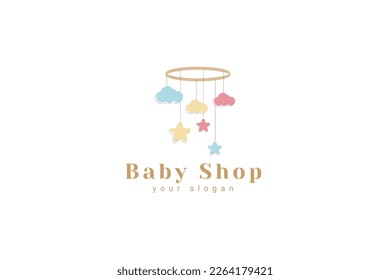 Baby Shop Logo Vector Icon Illustration