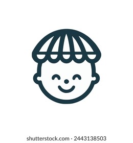baby shop logo vector illustration template design