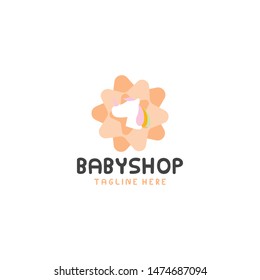Baby Shop. Baby Store, Baby Stuff Logo Design Vector