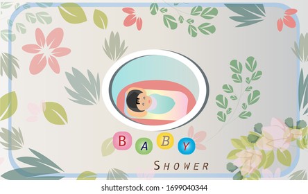 Bebé ducha 1, vectorial, tipo de archivo eps10