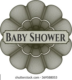 Baby Shower abstract rosette