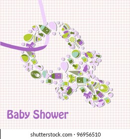 Baby Shower Announcement.