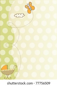 baby shower and announcement card