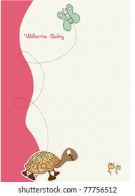 baby shower and announcement card