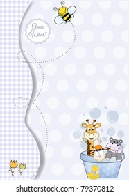 baby shower announcement card