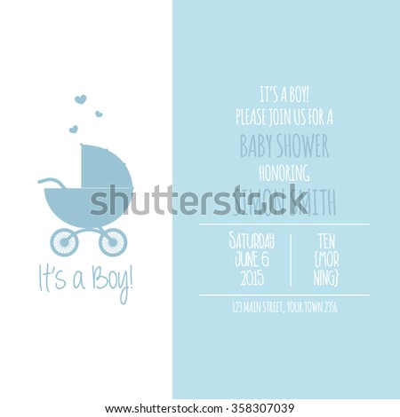 Baby Shower Background Stock Vector (Royalty Free) 358307039 - Shutterstock