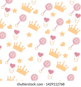baby shower background design vector illustration