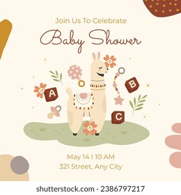 Baby shower background. baby shower invitation card. balloons on blue and pink background. It's a boy. It's a girl. Vector illustration for Poster, Banner, Greeting, card. party. baby girl, baby boy. 