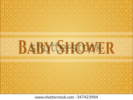 Baby Shower Banner Poster Stock Vector Royalty Free 347423984