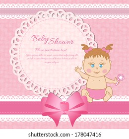 Baby shower, birthday card
