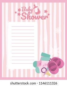 baby shower blank card