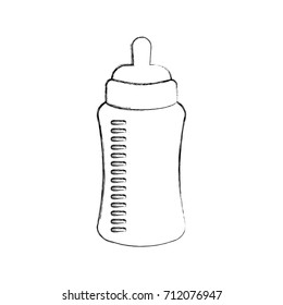 baby shower bottle milk little decorative