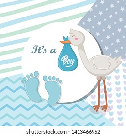 Baby shower of a boy design