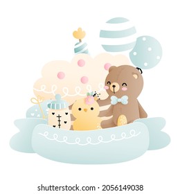 Babydusche, Baby-Boy-Element